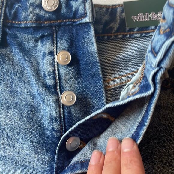 NWT Wild Fable Highest Rise Acid Wash Shorts - Picture 6 of 13